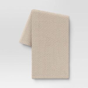 Threshold - Oversized Recycled Knit Throw Blanket Off-White -  Off-White